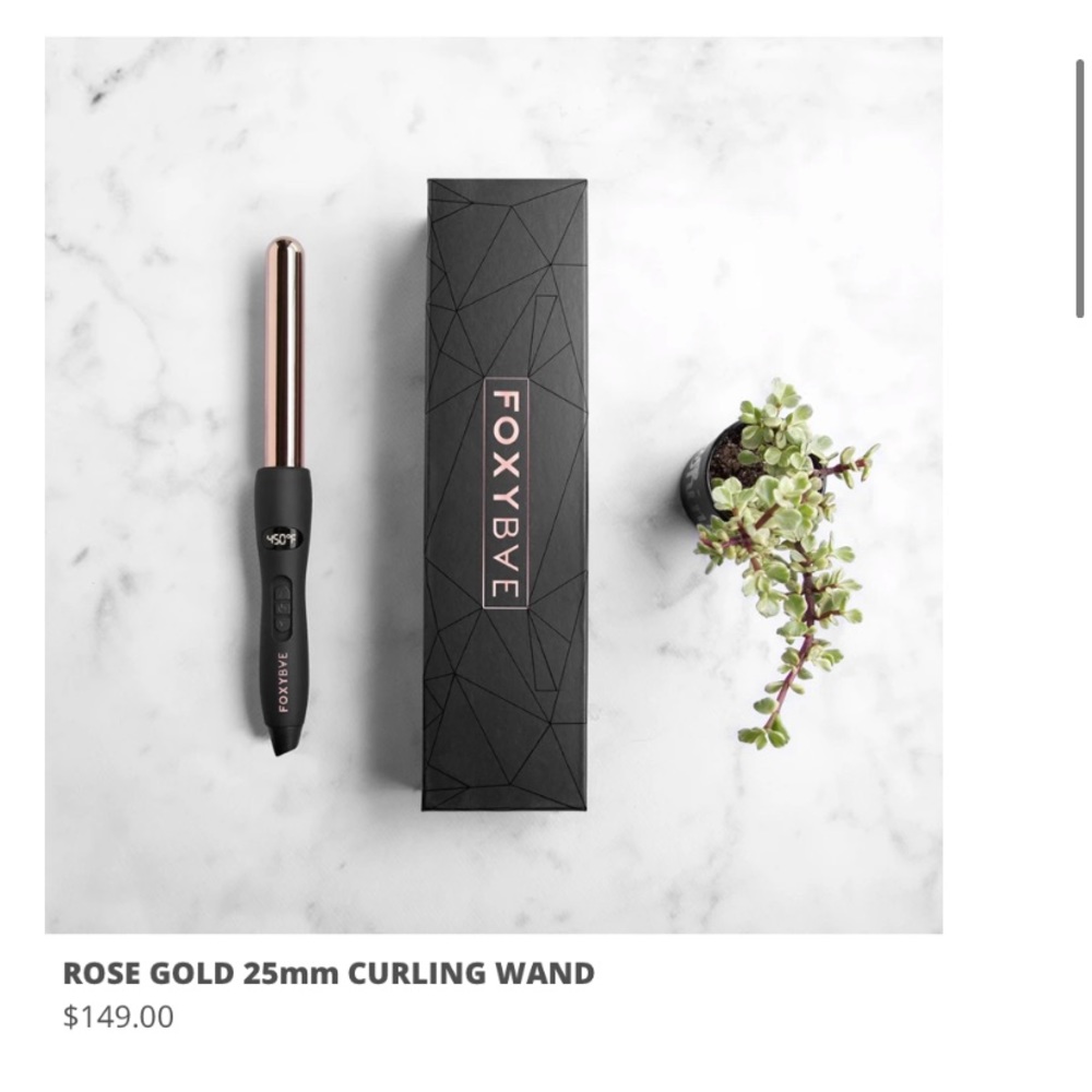 Foxy bae ROSE GOLD 25MM CURLING WAND